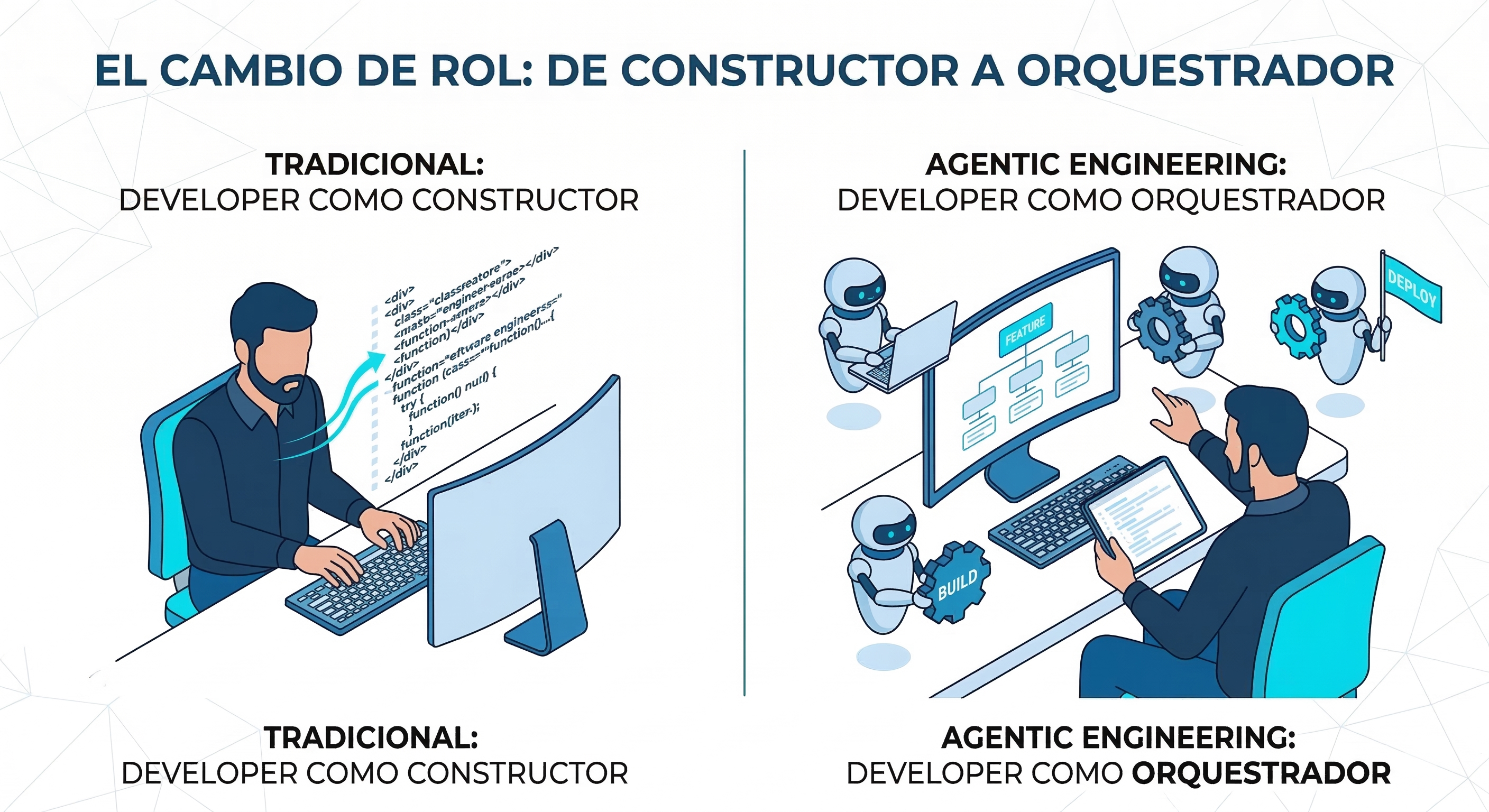 El Cambio de Rol: De Constructor a Orquestador