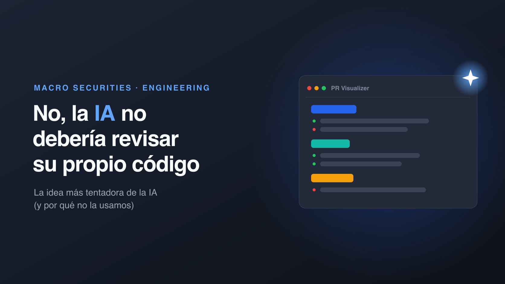 No, la IA no debería revisar su propio código